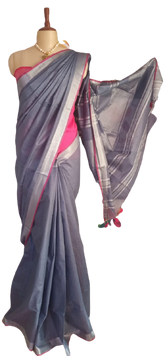 Khadi Linen Saree SILK ZONE